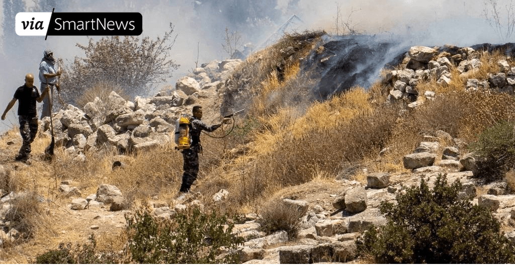 Tantriclover's tweet card. Click here to view this content. The Israeli settlers crept up to the ancient church perched above the West Bank’s last Christian-majority town. As they reac...
