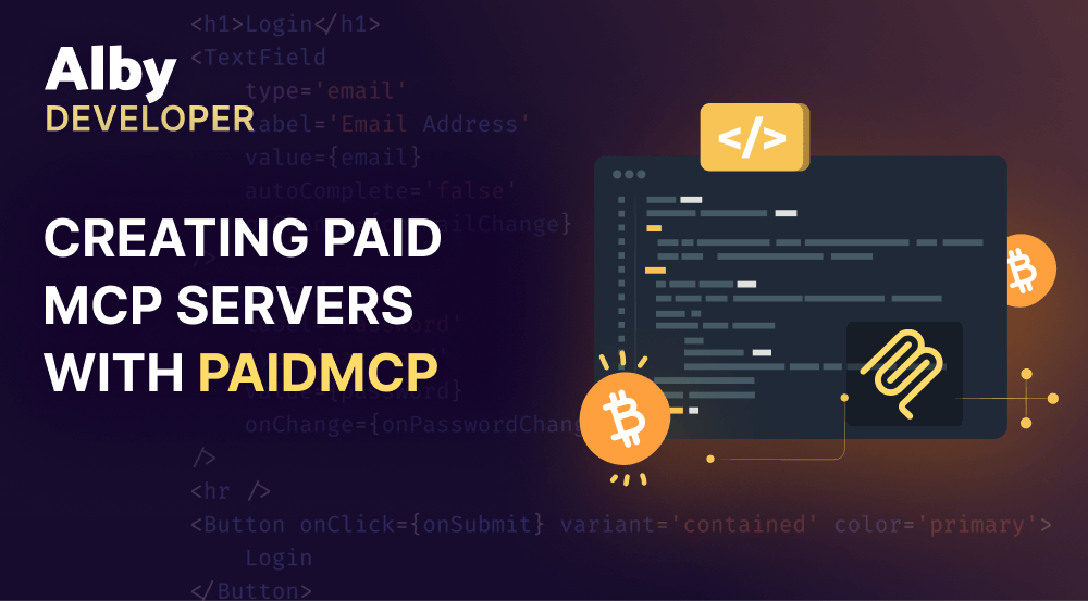 getAlby's tweet card. Alby releases PaidMCP, an easy to use SDK for creating paid MCP servers, built entirely on open protocols.