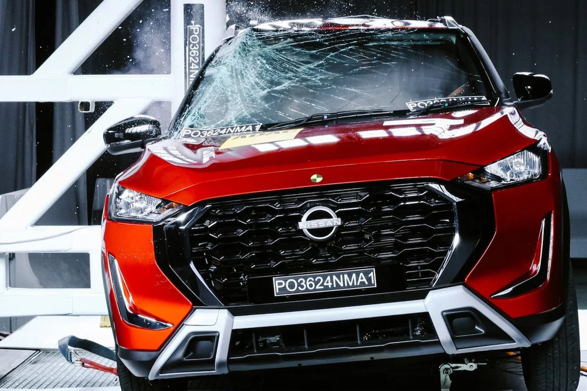 AUTONDTV's tweet card. The Nissan Magnite was initially awarded a two-star safety rating by GNCAP, which changed after improvements in the feature list.