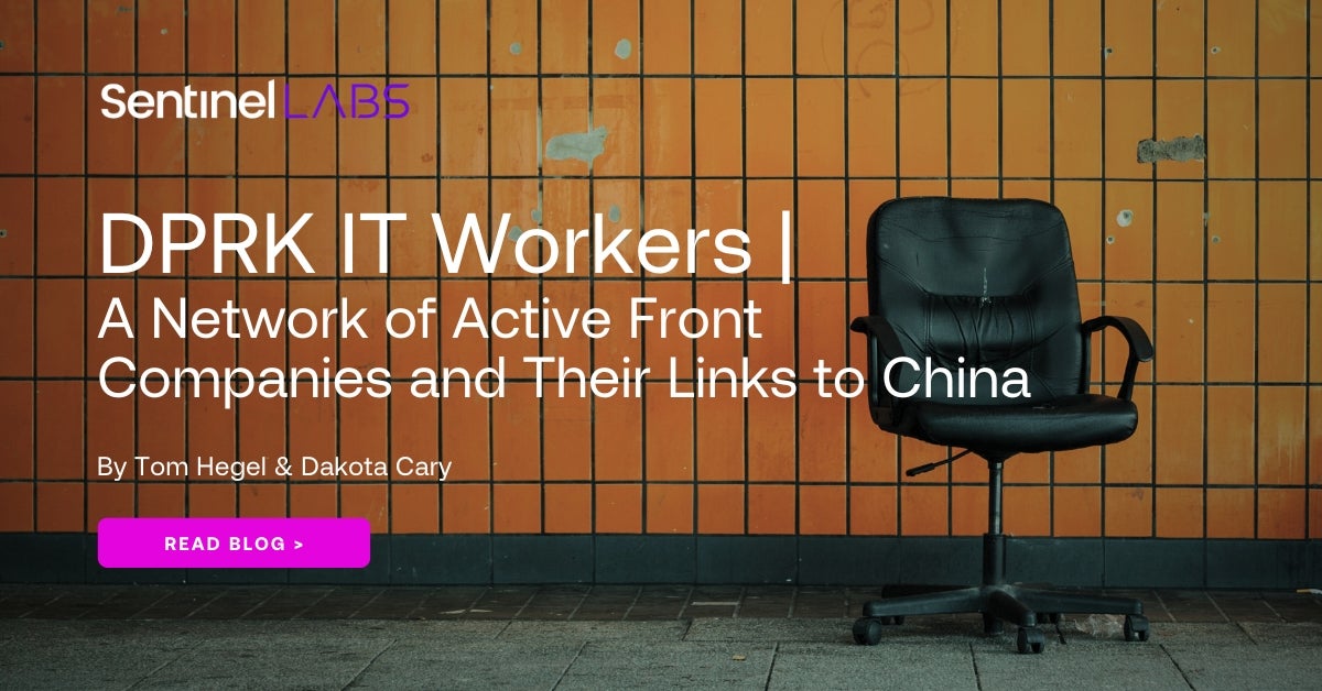 stonepwn3000's tweet card. SentinelLABS has identified multiple deceptive websites linked to businesses in China fronting for North Korea's fake IT workers scheme.