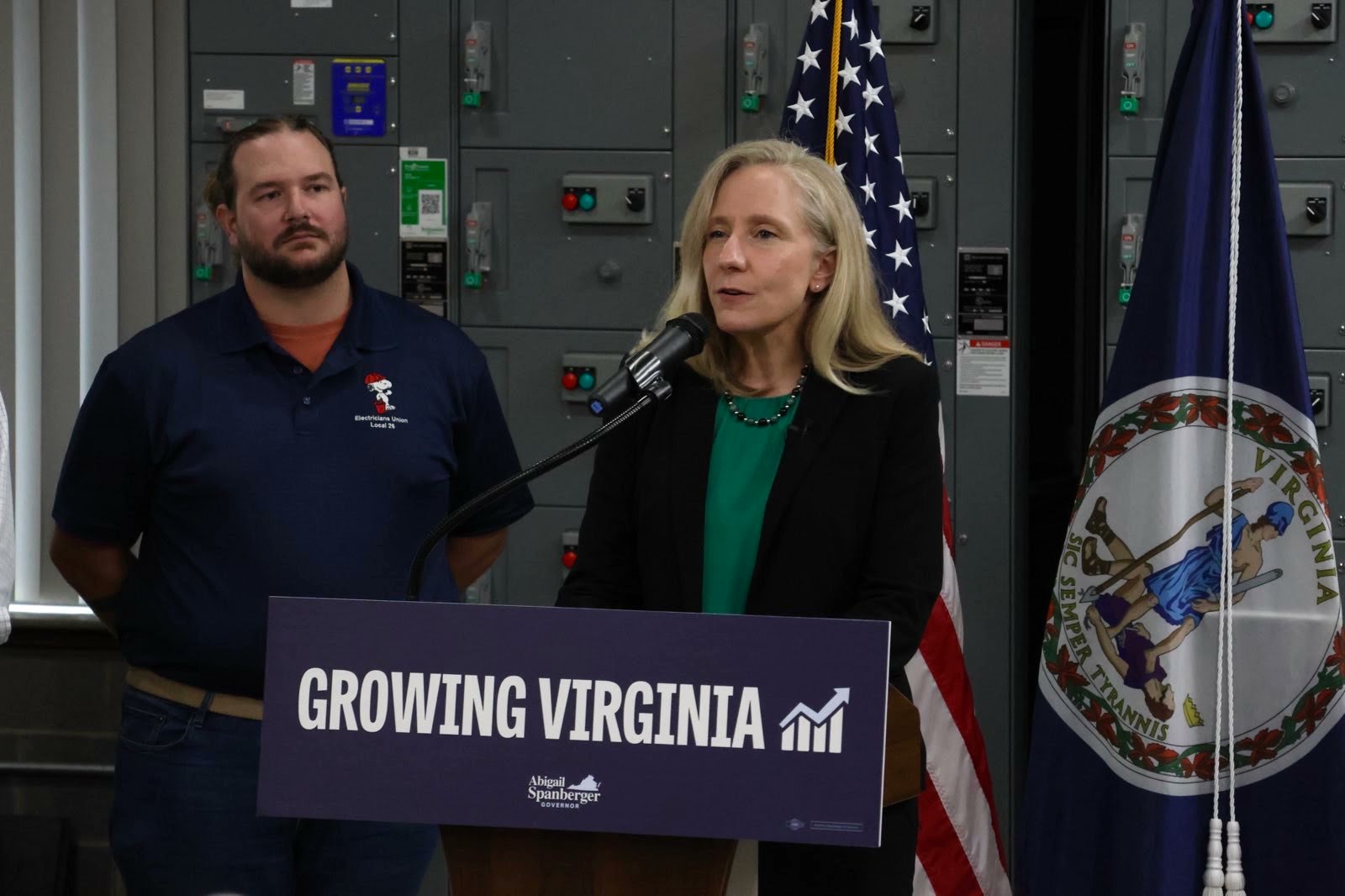 ConnorJoseph's tweet card. Democratic candidate for governor Abigail Spanberger laid out a plan for growing Virginia’s economy and creating jobs.