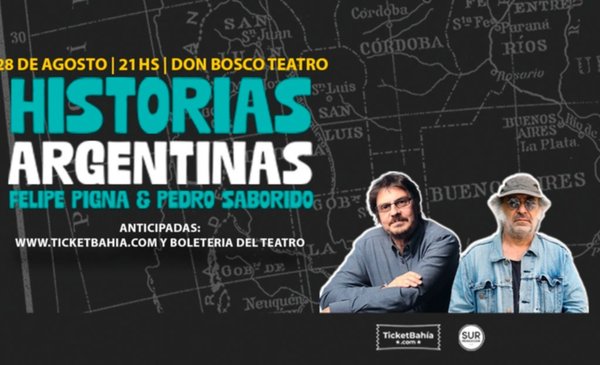 FelipePigna's tweet card. El show será el Jueves 28 de Agosto a las 21 horas y las entradas ya están disponibles en ticketbahia.com.