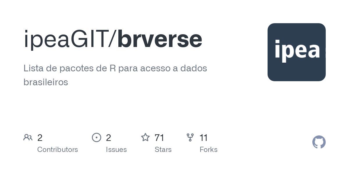 UrbanDemog's tweet card. Lista de pacotes de R para acesso a dados brasileiros - ipeaGIT/brverse