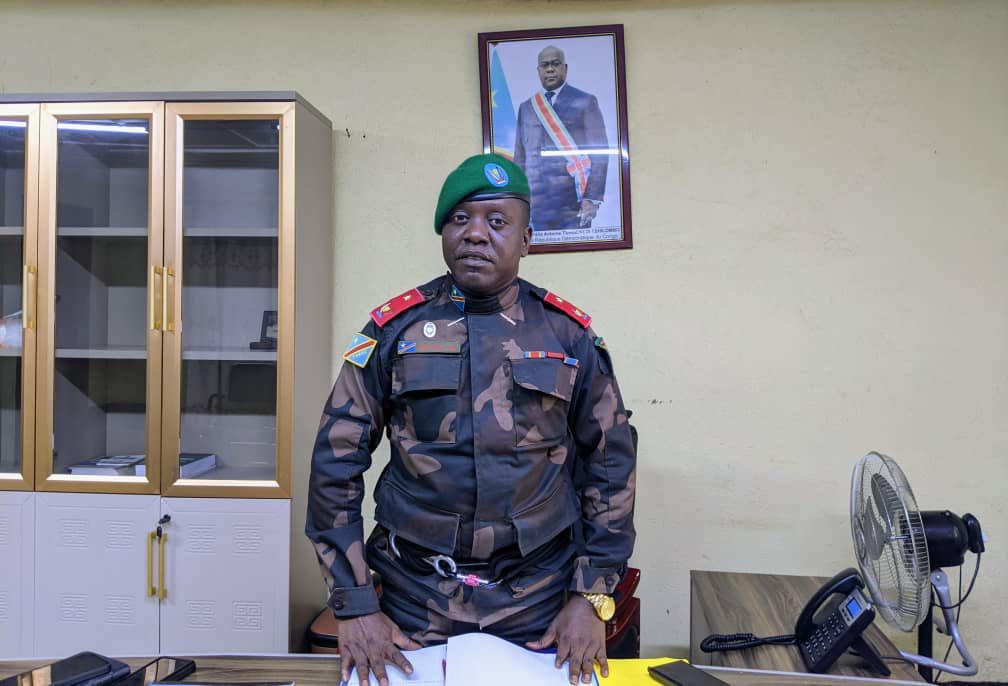 foxtimecongo's tweet card. Le général de brigade Joseph Mugisa, nouveau commandant du secteur opérationnel Sokola1 Grand-Nord et Front Nord a officiellement pris ses