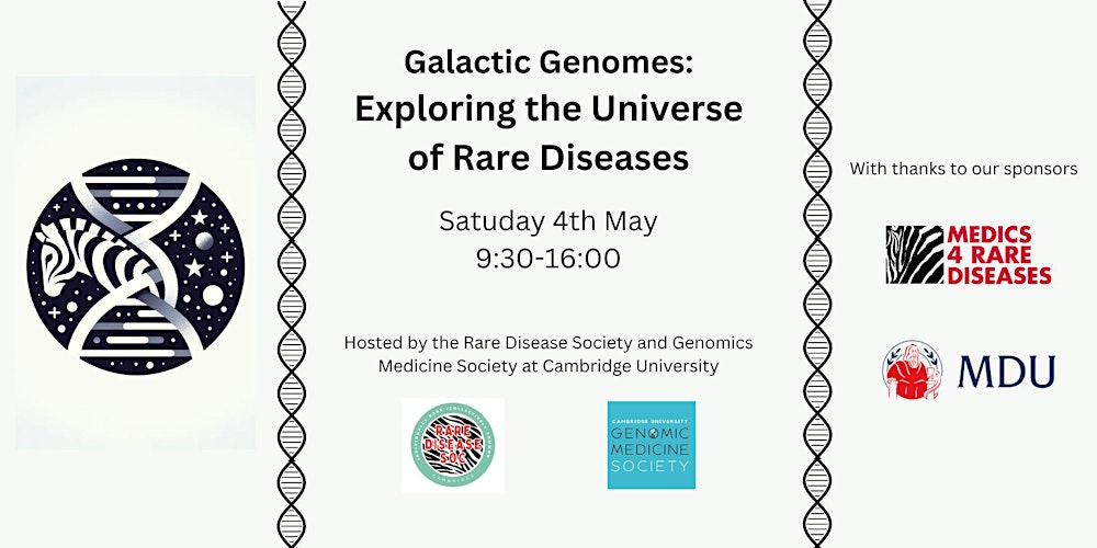 DC_Action's tweet card. The Rare Disease Society and Genomic Medicine Society at Cambridge University invite you to this Galactic Conference on May the Fourth!