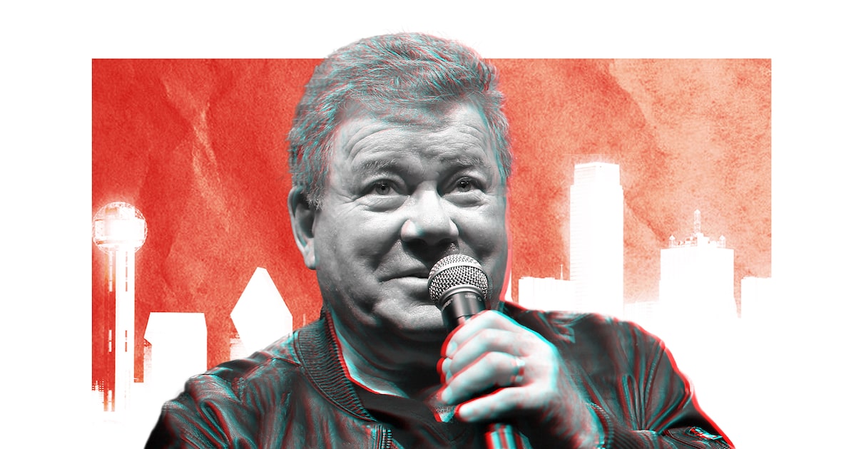 Grav1's tweet card. Five (or so) questions with William Shatner, the consummate performer, blasting into Dallas' Majestic Theater on July 30 for a screening of “Star Trek II:...
