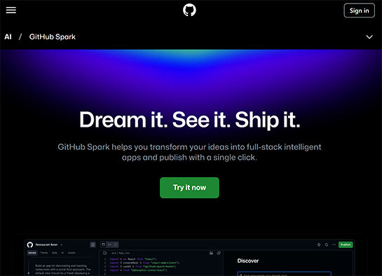 webcreatorbox's tweet card. GitHubは、自然言語で指示するだけで生成AIによってTypeScriptとReactを用いたフルスタックのアプリケーションが自動的に生成される「GitHub Spark」のパブリックプレビュー開始を発表しました。 Today we’re...
