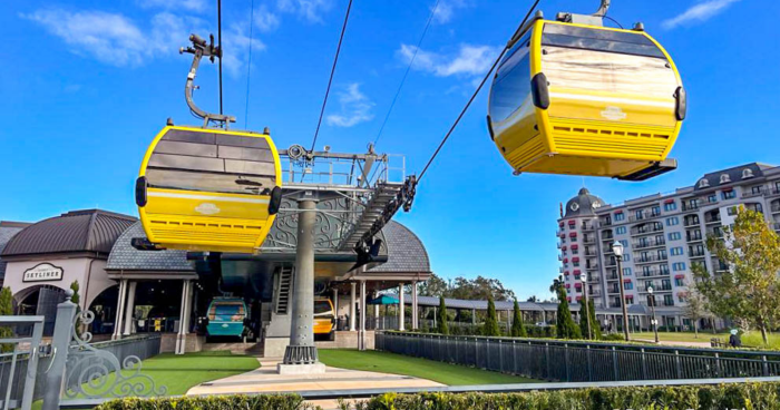 DisneyFoodBlog's tweet card. Hold up! There's a rare Skyliner route change that you need to know about if you're staying at Disney's Riviera Resort.