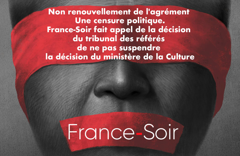 france_soir's tweet card. Ce 16 aout 2024, le tribunal administratif de Paris, saisi par France-Soir en référé, n'a pas suspendu la décision du ministère de la Culture de ne pas renouveler l'agrément de France-Soir. Le...