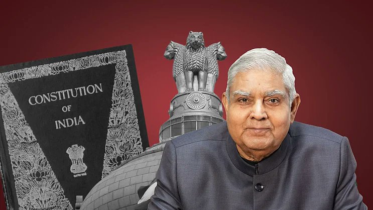 TheLeaflet_in's tweet card. The absence of a timeline for the election of a Vice President following resignation under Article 68 and the unprecedented nature of Jagdeep Dhankar’s resignation require thoughtfulness on our...