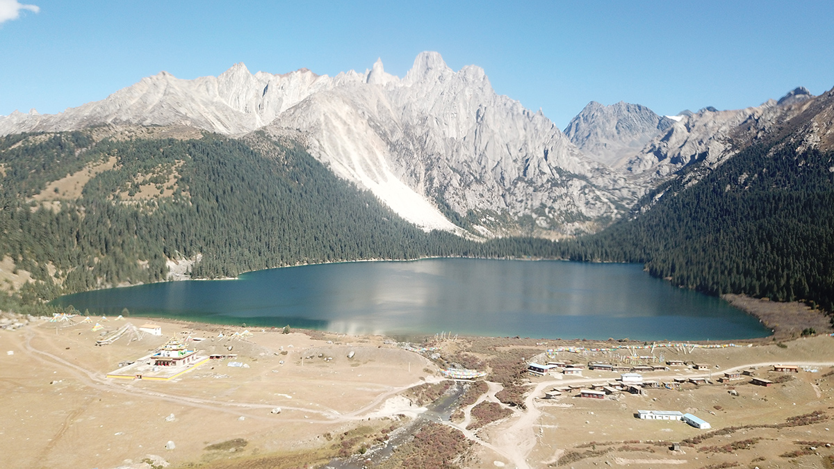 AGU_Eos's tweet card. After an earthquake, a lake’s geological, chemical, and biological components get reconfigured. A new study dives into the effects of seismic shifts on the Himalayas’ Lake Cuopu.