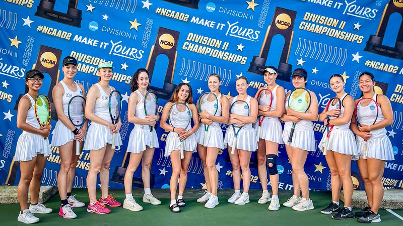 QCKnights's tweet card. ALTAMONTE SPRINGS, FL. – Back in the big dance for the second straight year and 10th time overall in program history, the #36 Queens College women's tennis team matched up against #4 University of...