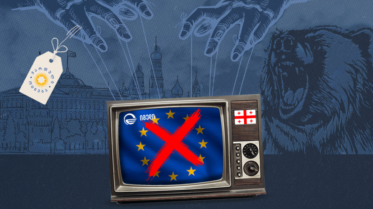 EleMongelli's tweet card. Imedi TV has become the ruling party’s most powerful propaganda machine, relentlessly pushing anti-western rhetoric and echoing Kremlin-style disinformation.