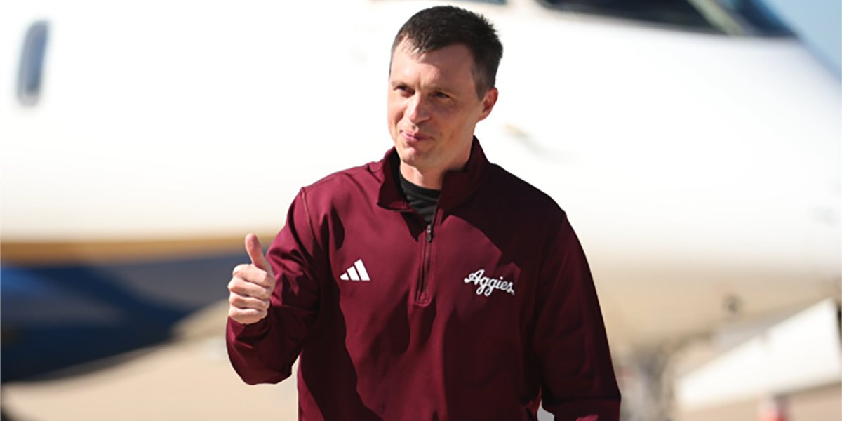 GigEm247's tweet card. The Texas A&M men's basketball team practiced Thursday, which GigEm247 and other local media outlets observed before speaking with Aggie coach Bucky McMillan.