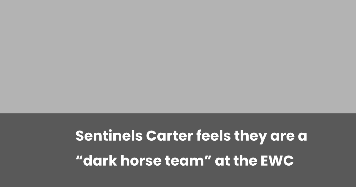 TAG_tom_apex's tweet card. esports.gg speaks to Sentinels Apex player Carter at the ALGS Midseason Playoffs at the Esports World Cup in Saudi Arabia.