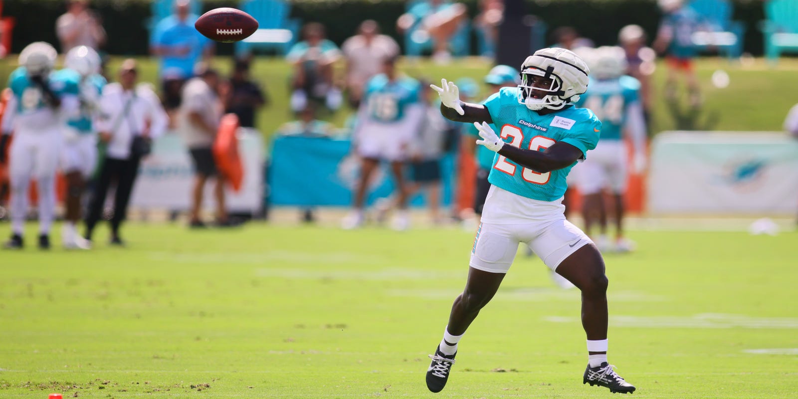 schadjoe's tweet card. The Miami Dolphins had their second training camp practice of the season on Thursday, July 24. Here's what we saw.