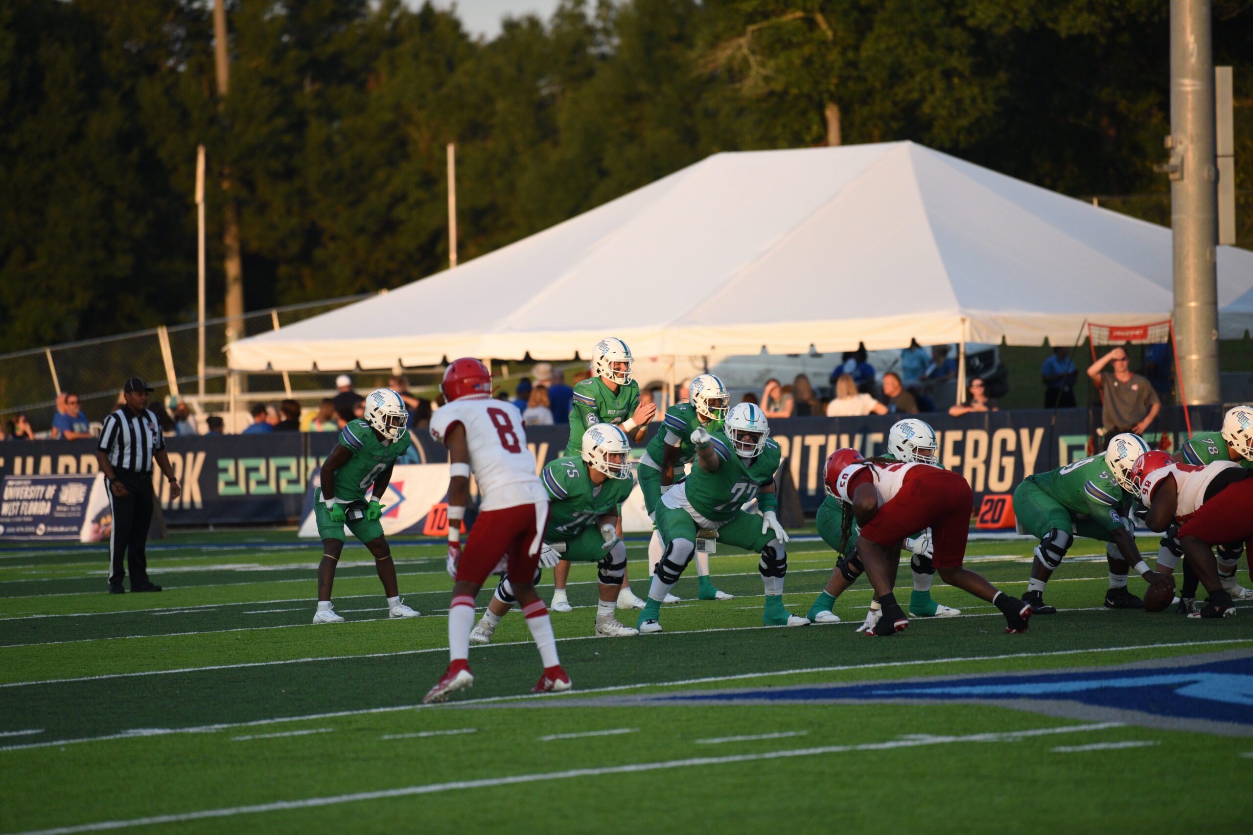 UWF's tweet card. The University of West Florida football team is picked to win the Gulf South Conference this season.