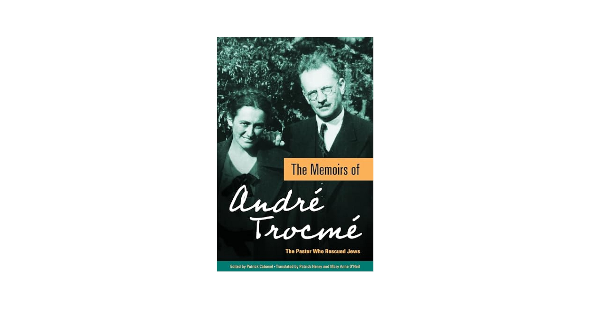 SeforimChatter's tweet card. The Memoirs of André Trocmé