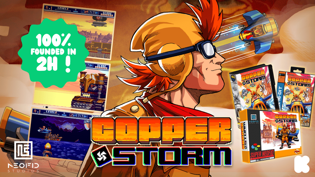 DAsteborg's tweet card. A new Steampunk shoot'em up coming to Megadrive/SNES and NeoGeo ! From the creators of Demons of Asteborg & Astebros.