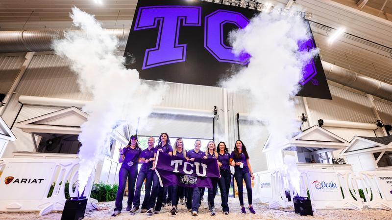 TCUWEquestrian's tweet card. The TCU equestrian team has added 13 newcomers to its 2025-26 roster, director of equestrian Haley Schoolfield announced on Thursday.