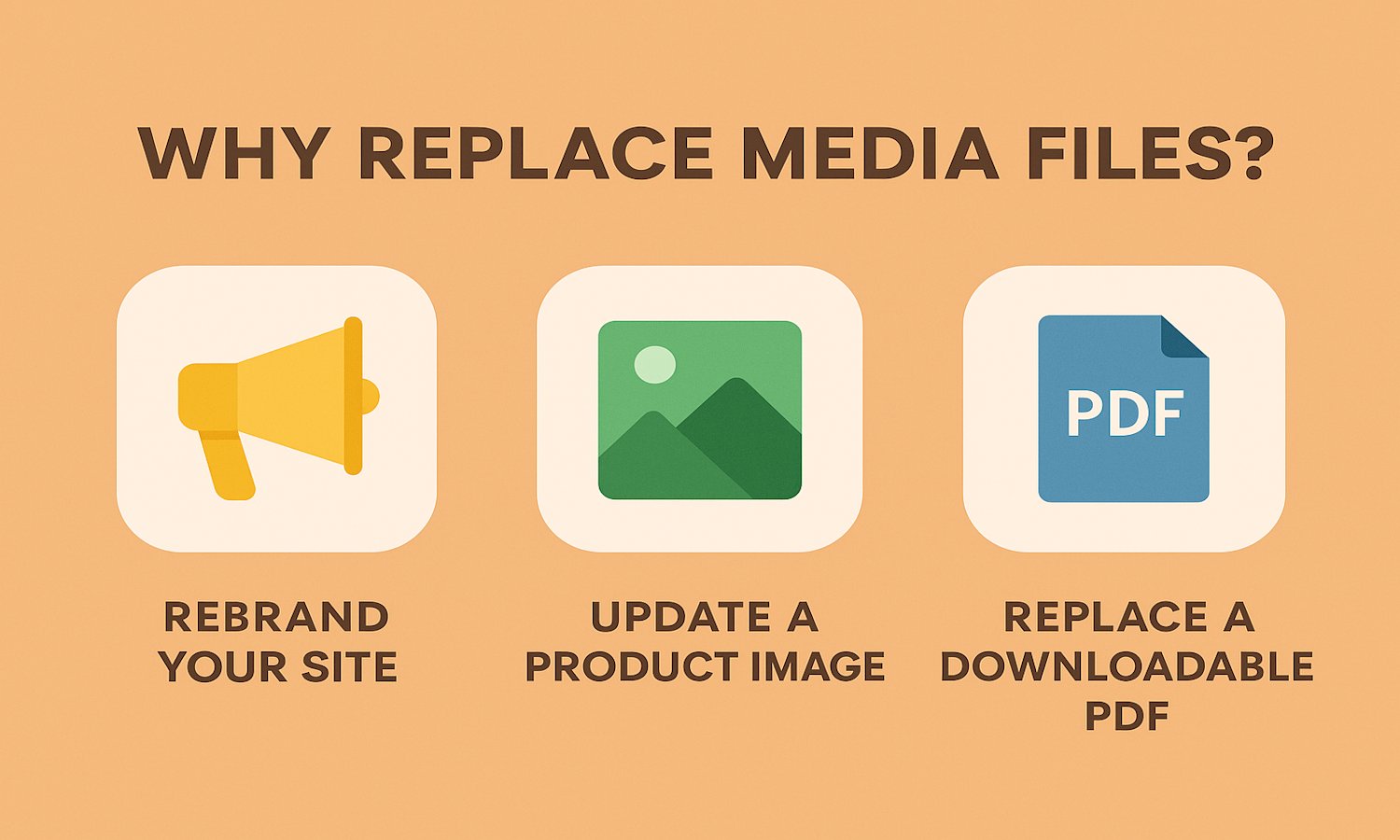 infiniteuploads's tweet card. Learn the all 3 ways to replace media files in your WordPress Media Library including images, videos and PDF files.
