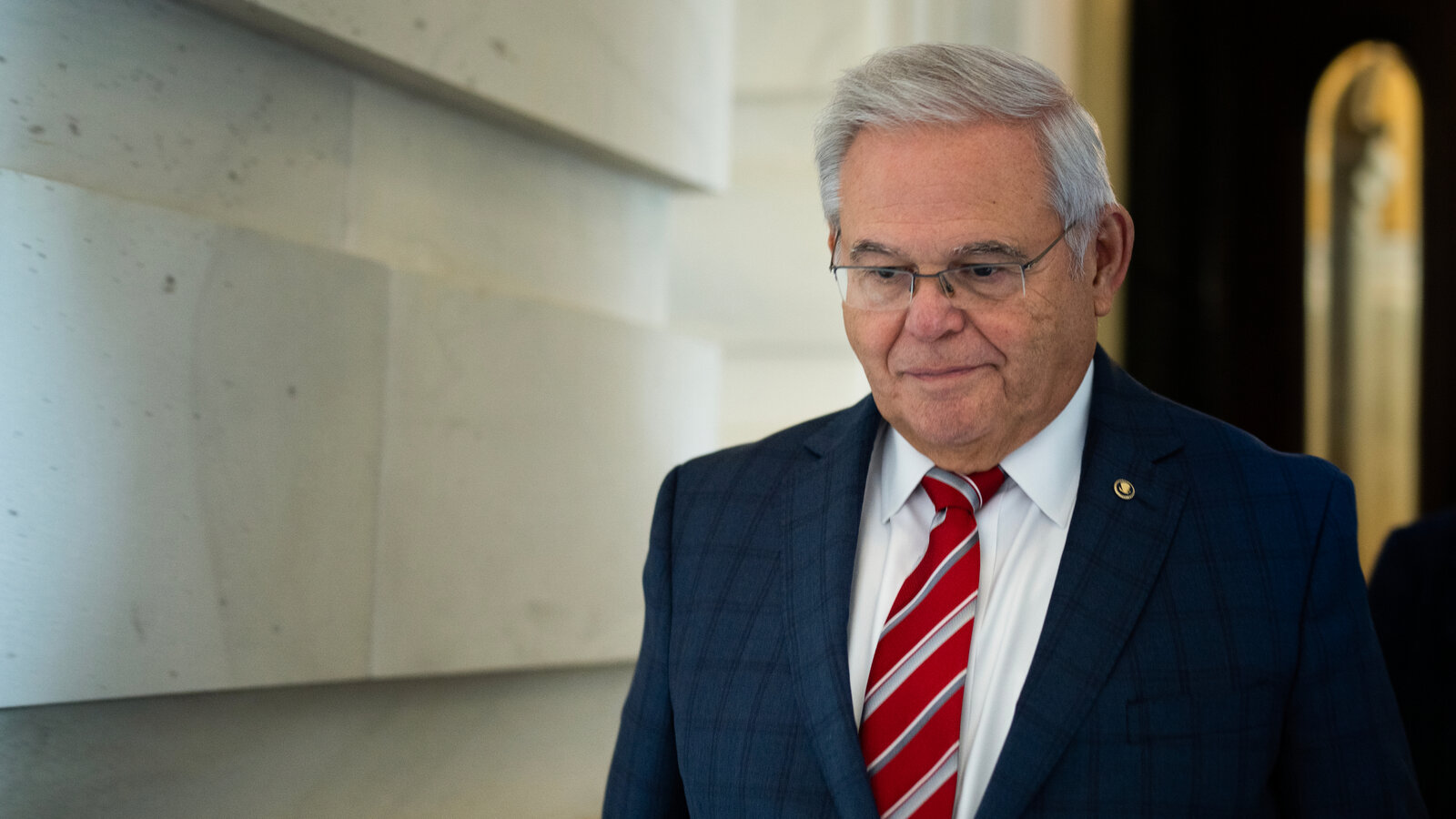 NYTMetro's tweet card. Senator Robert Menendez, a New Jersey Democrat, was charged with accepting bribes, including cash, gold bars and a Mercedes-Benz, in exchange for political favors.