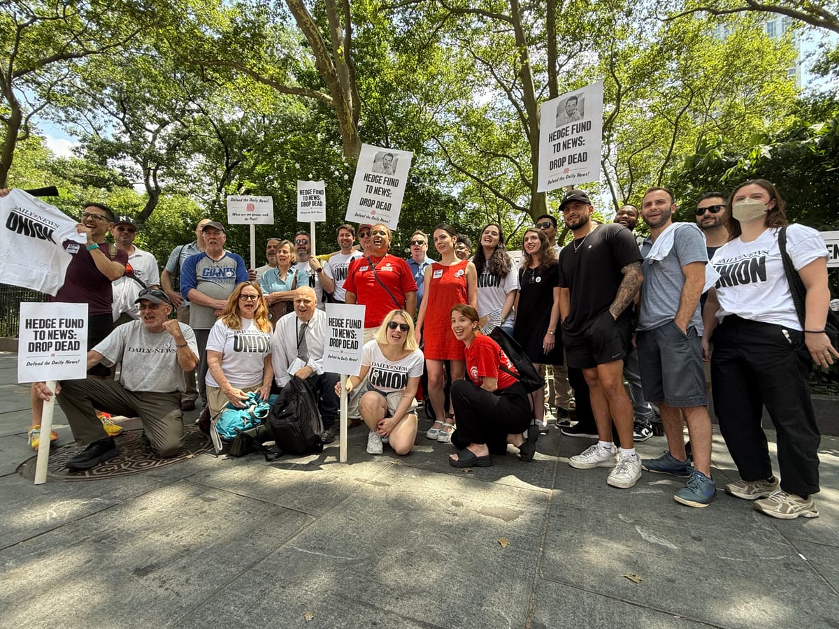 NYDNUnion's tweet card. More than three years into contract bargaining, Alden Global Capital still won't pay journalists livable wages