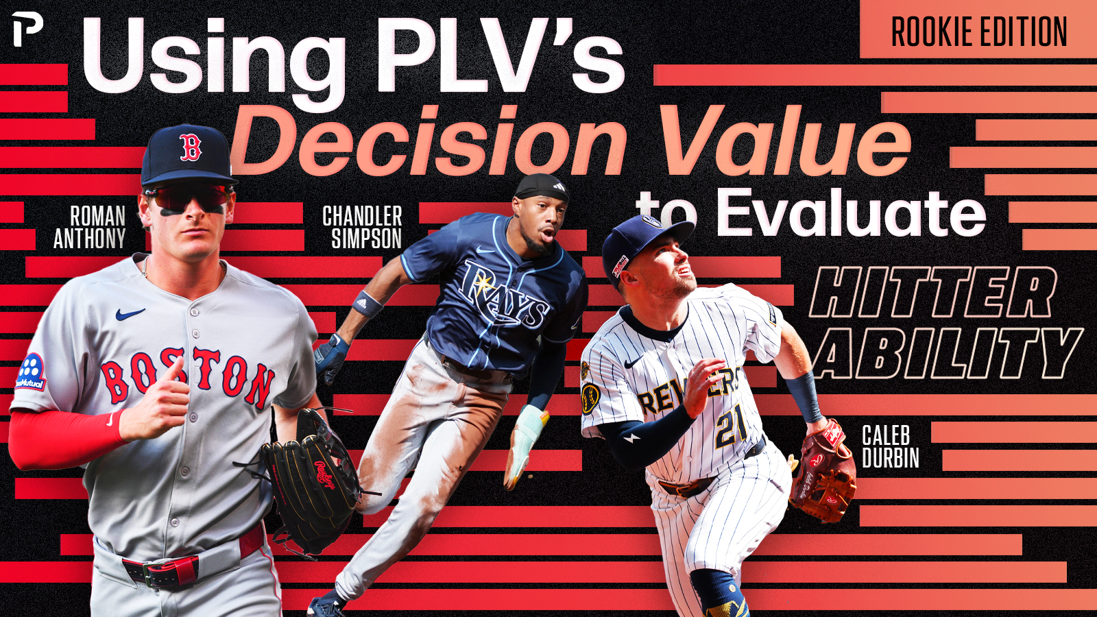 PitcherList's tweet card. Analyzing the swing decisions of notable rookies.