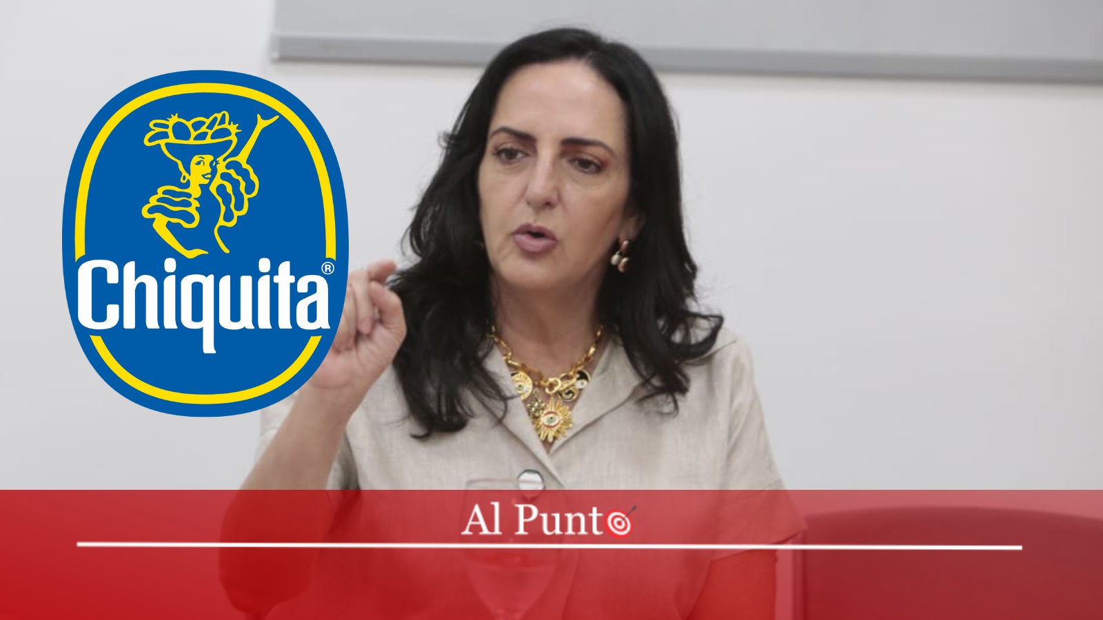 AlPuntoCol's tweet card. Siete exdirectivos de Chiquita Brands fueron condenados por financiar paramilitares mientras políticos como María Fernanda Cabal los defendía como “víctimas”.