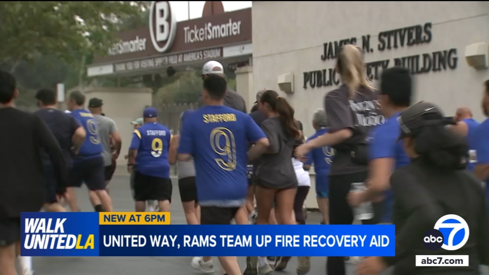 abc7community's tweet card. The United Way of Greater Los Angeles and the Los Angeles Rams hosted WalkUnitedLA on Sunday, July 20, at the iconic Rose Bowl Stadium in Pasadena.