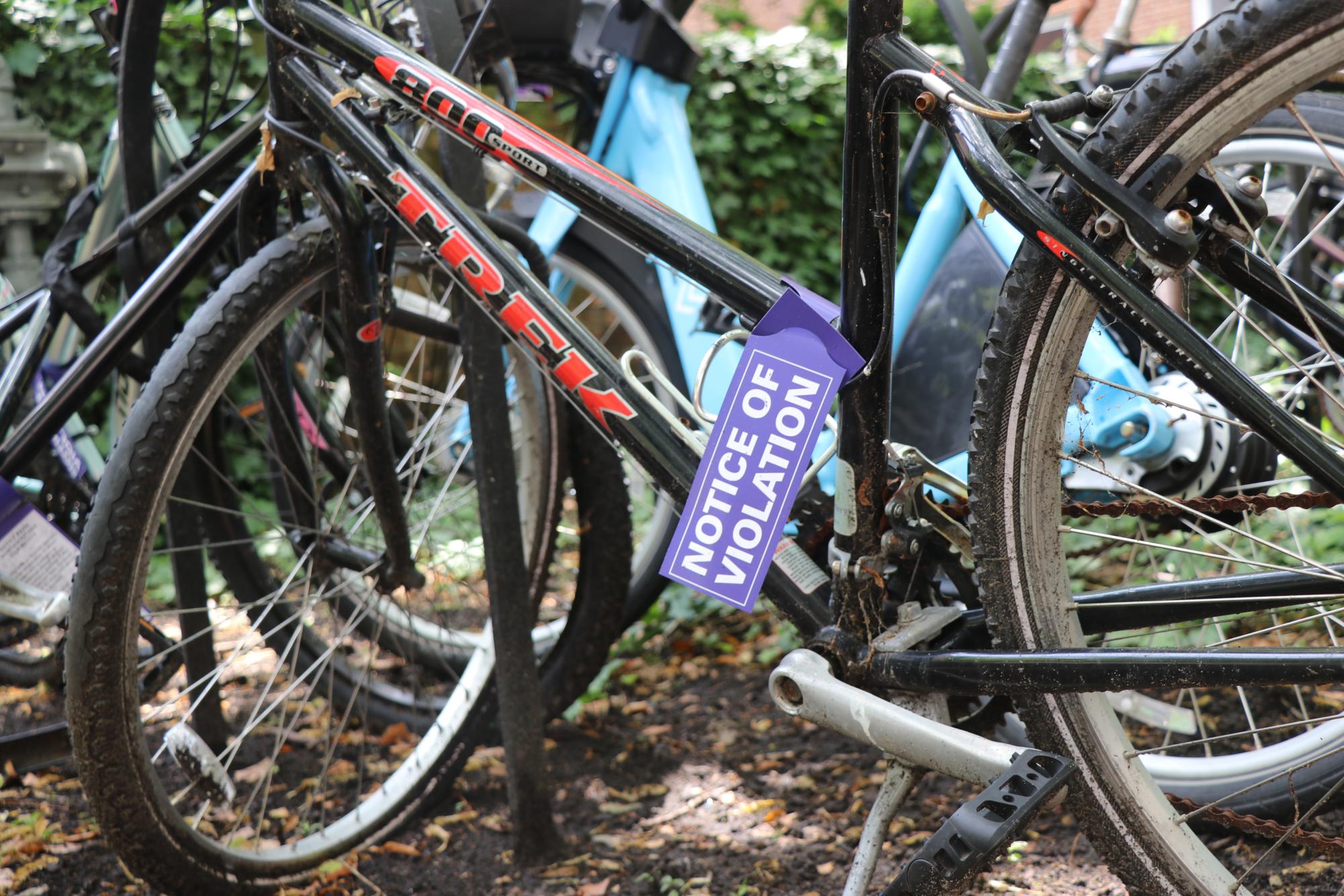 thedailynu's tweet card. The rack at the McManus Center, a major residence of Northwestern graduate students in downtown Evanston, is filled with tagged bikes. Rusty bikes crowd racks across NU’s campus, purple tags flapping...