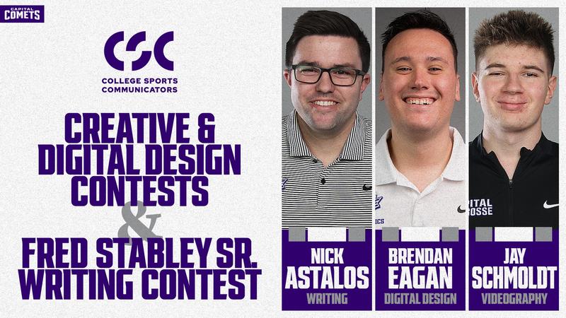 cap_athletics's tweet card. ORLANDO, Fla. – At their annual conference last week, College Sports Communicators – the national association for athletic communications professionals – recognized the top writers and creatives in...