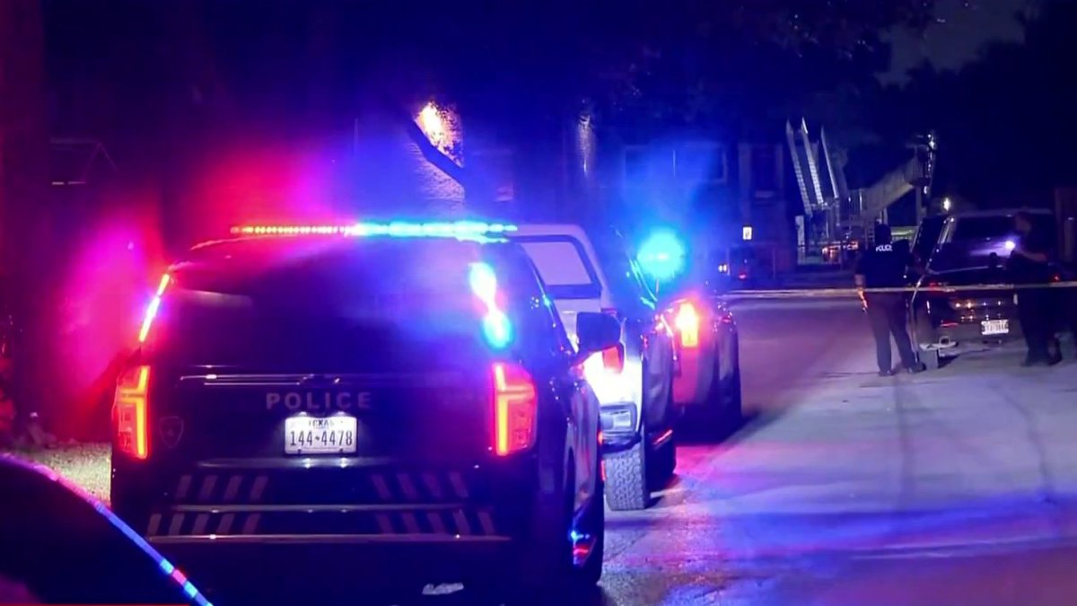 NBCDFW's tweet card. One person is dead after an officer-involved shooting at a Haltom City apartment complex, police say.