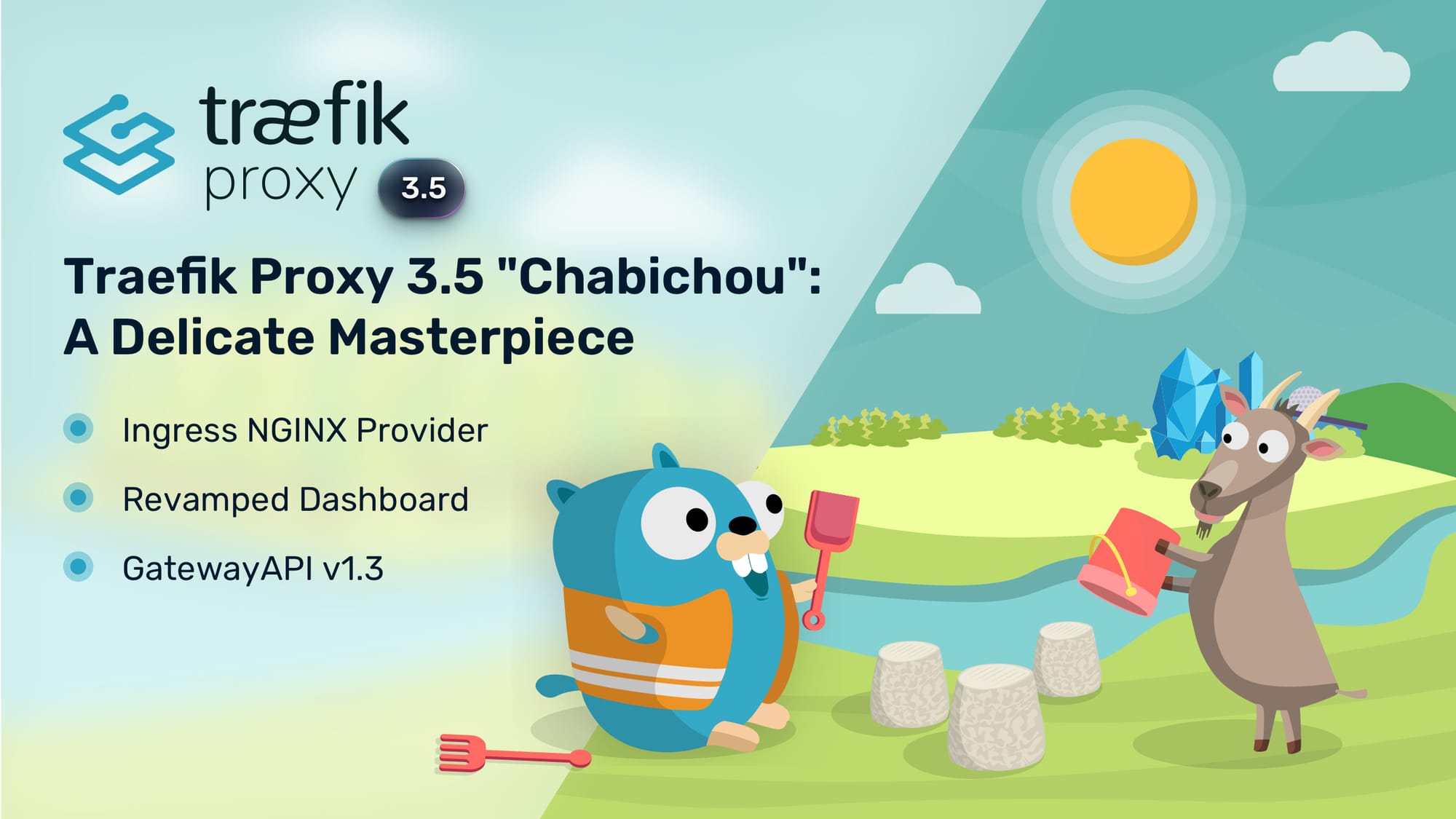 traefik's tweet card. Traefik Proxy 3.5 introduces the NGINX Ingress Provider for seamless ingress-nginx migration, a completely rebuilt React-based dashboard, and more.