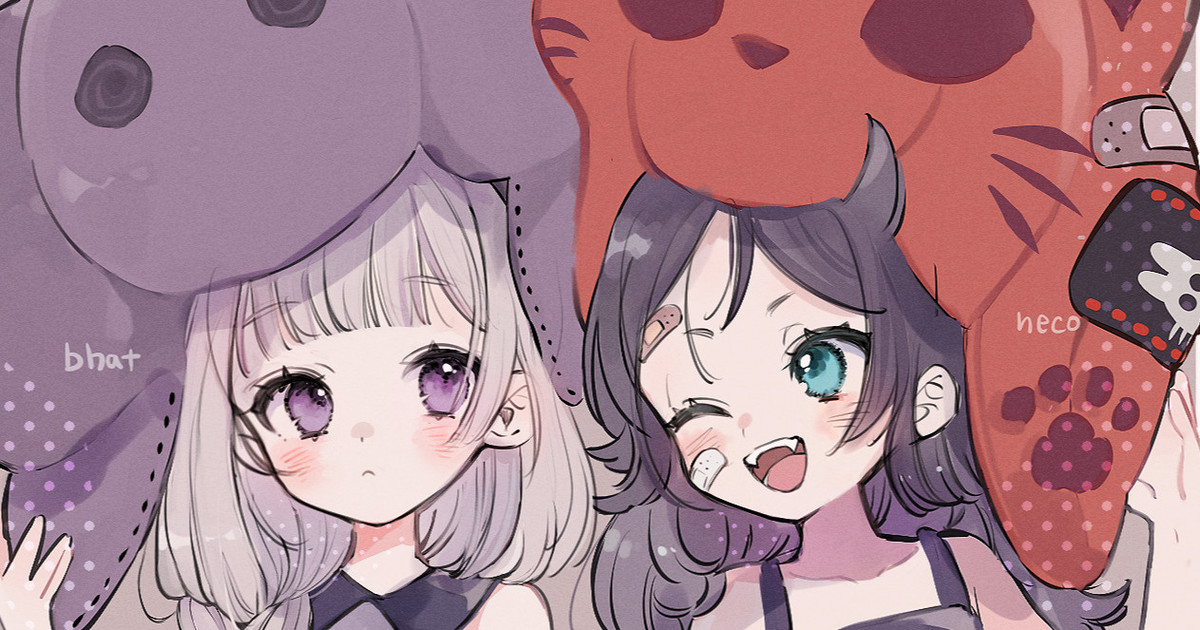 kuno_on's tweet card. こんばんは、クノオです。 今月最初の全体公開記事…なんですが最近めちゃくちゃ忙しくて載せれるようなものがなかったので、軽いリメイクラプスでも見て、ひさびさにクノオの絵見たな～と懐かしんでいただけたら嬉しいです！ 近況報告は後半にちょこっと書きます～ 今回リメイクしたのは…いつの絵だろ…３，４年前？ いま...
