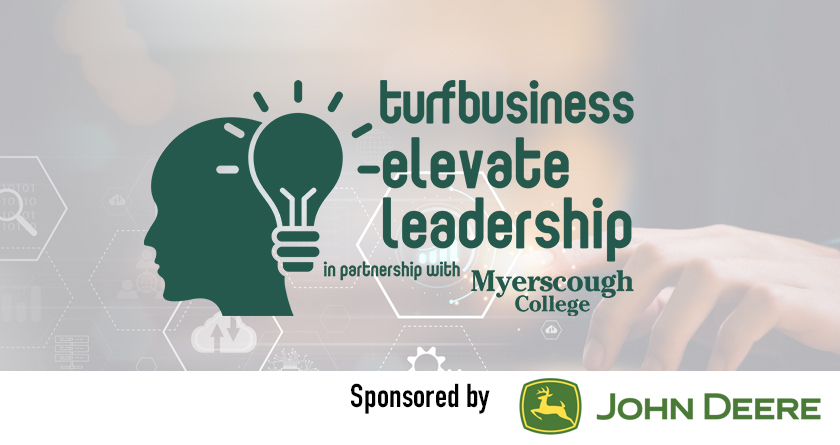 TurfBusiness's tweet card. Turf Business is excited to announce: ‘Elevate Leadership’. Brought to you in partnership...
