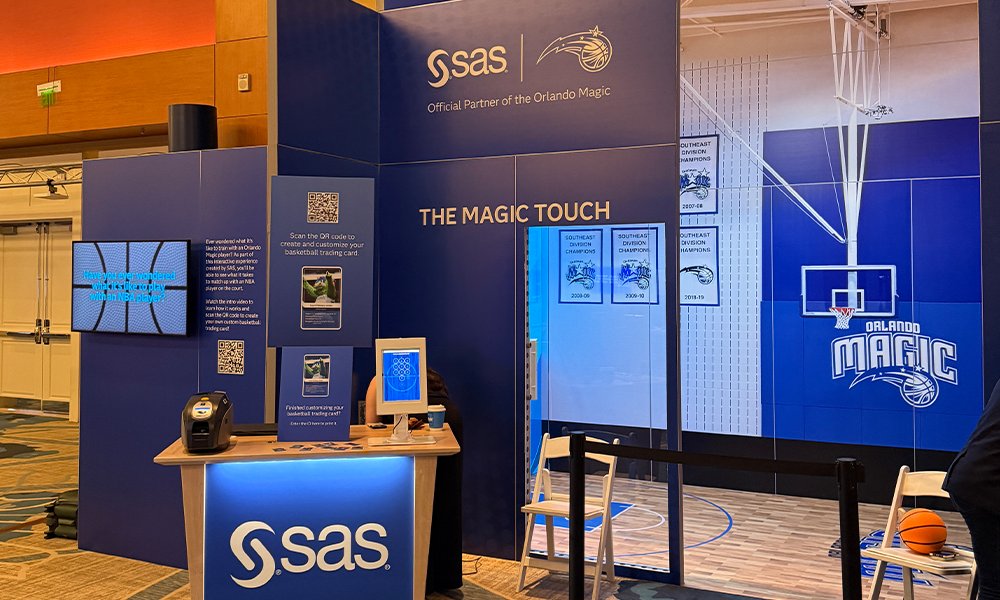 WWChannelJohn's tweet card. AI meets basketball at SAS Innovate, proving what’s possible when developers and marketers build immersive tech experiences together.