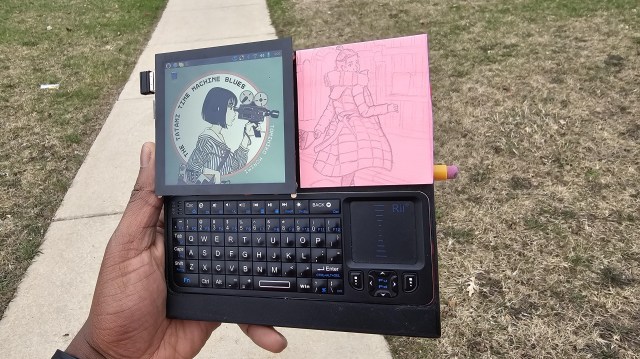 hackaday's tweet card. Computers and cellphones can do so many things, but sometimes if you want to doodle or take a note, pencil and paper is the superior technology. You could carry a device and a pocket notebook, or y…