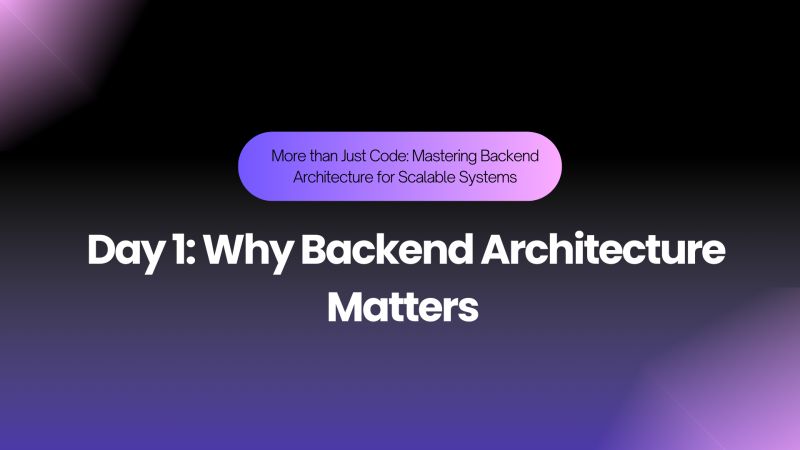 justallan__'s tweet card. Choosing the right backend architecture isn’t just for big tech companies—it’s for anyone building applications that need to last. The best time to think about it is before your system crashes, not...