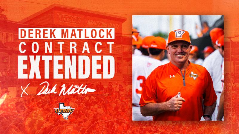 UTRGVBaseball's tweet card. RIO GRANDE VALLEY – The University of Texas Rio Grande Valley (UTRGV) Vice President and Director of Athletics Chasse Conque announced on Thursday an agreement with head baseball coach Derek Matlock...