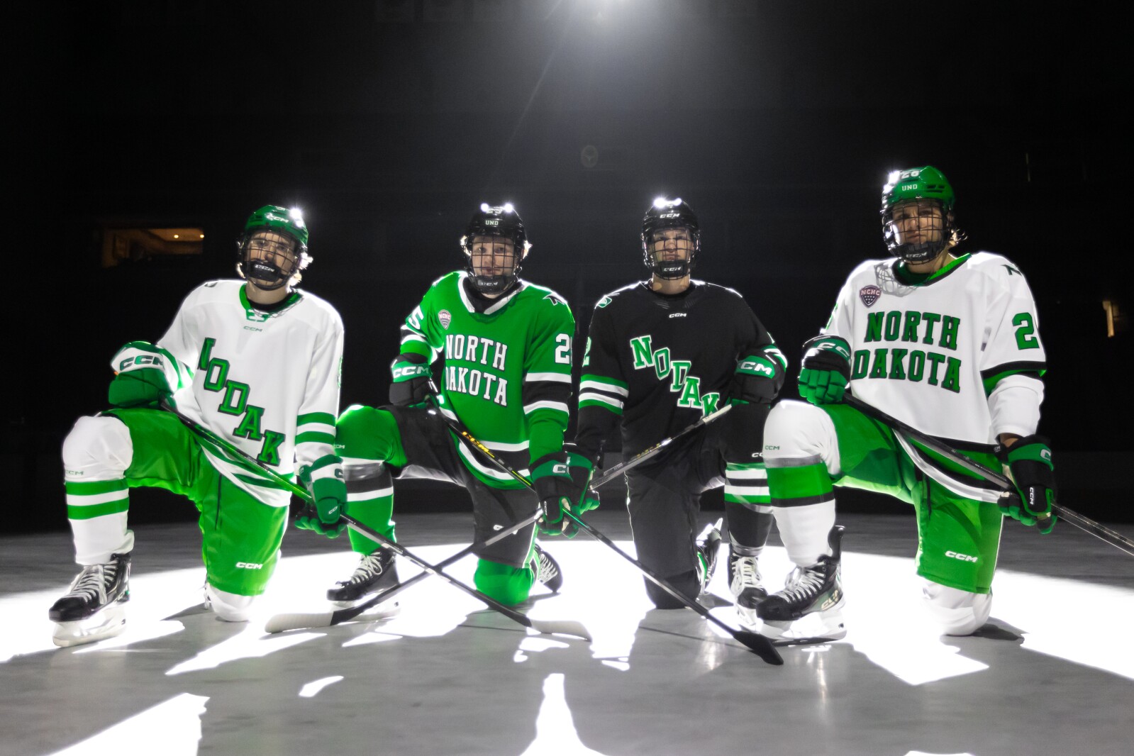 SchlossmanGF's tweet card. CCM, the new manufacturer, has removed numbers from the front of the sweaters.