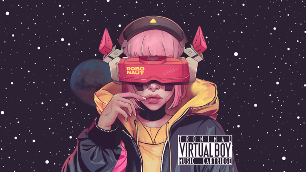 yogi_tronimal's tweet card. The first ever Nintendo Virtual Boy music album release. Real VB cartridge, CD, digital audio and digital ROM file.