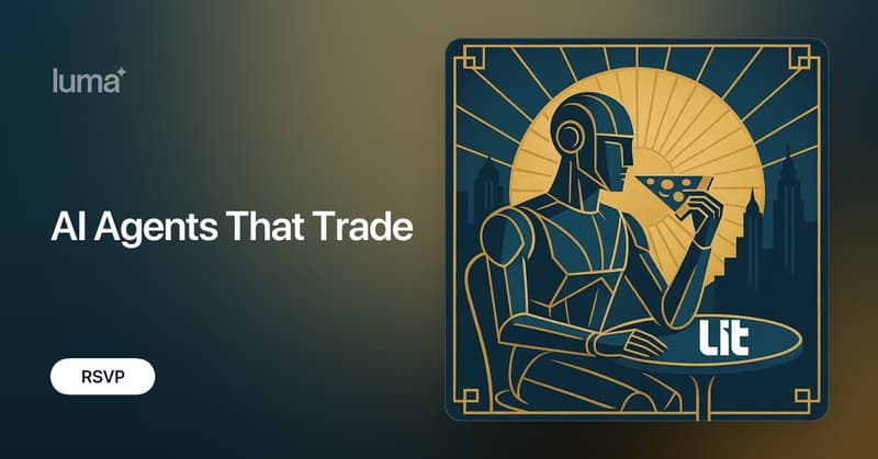 mikojava's tweet card. This is the moment. AI agents are evolving trading and the very notion of a fund. Join the Lit Protocol team during the Science of Blockchain Conference week,…