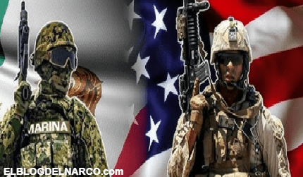 MundoNarco's tweet card. Se preparan en el Fort Bliss, un puesto del Ejército de los Estados Unidos en Texas, para una posible intervención en territorio mexicano,  Al interior de la