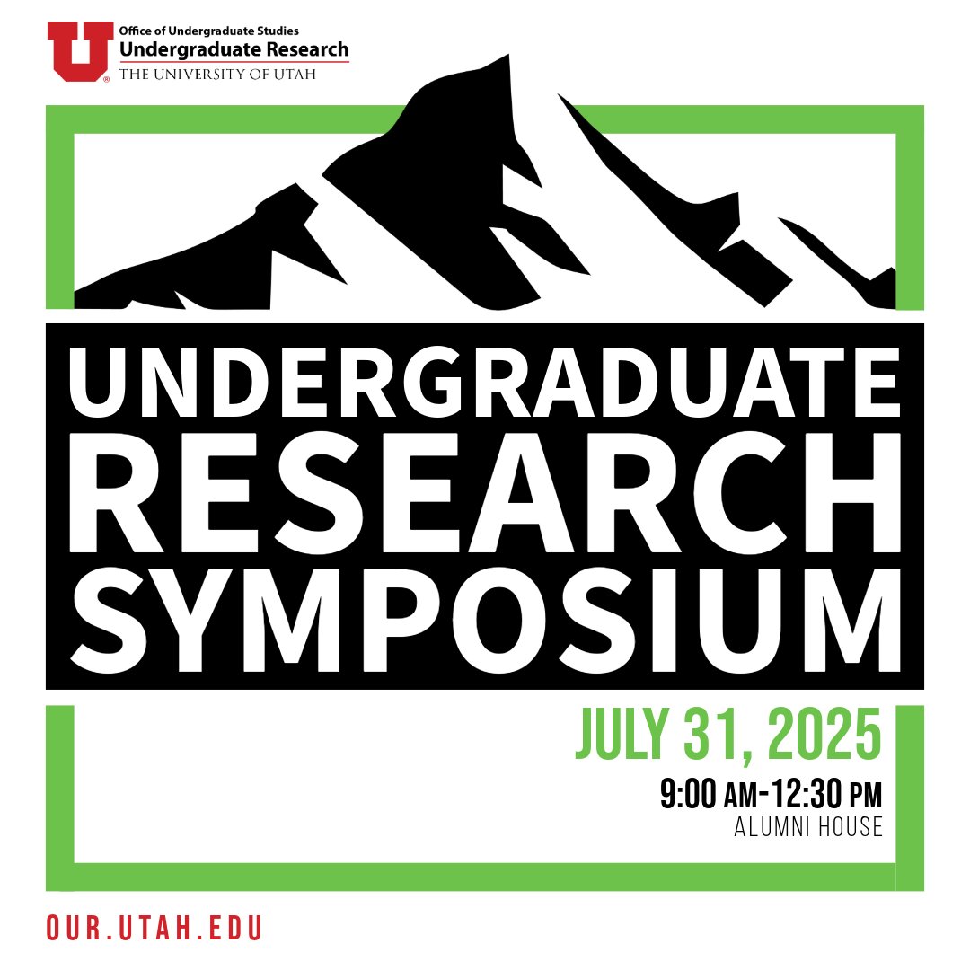 UofUResearch's tweet card. Undergraduate researchers will be presenting their research in a variety of fields and disciplines from the creative and performing arts, humanities, health and medicine, STEM,...