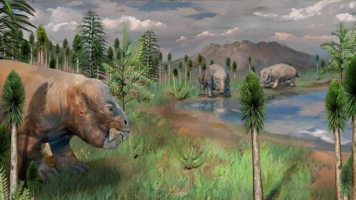 CosmosMagazine's tweet card. Fossils found in China reveal a refuge, or “life oasis”, for plants and animals during the Permian extinction – the worst mass extinction in history.
