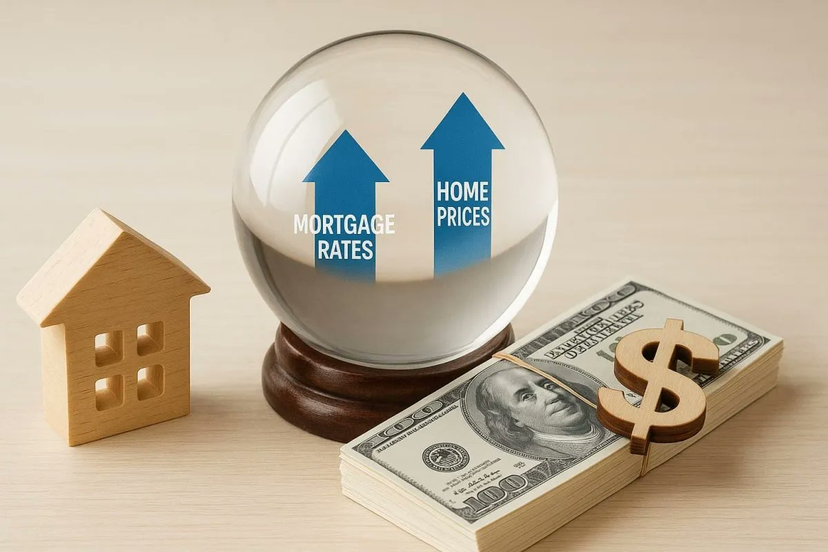 HousingWire's tweet card. Fannie Mae economists now expect mortgage rates to end 2025 and 2026 at 6.4% and 6%, respectively, lower than prior estimates.