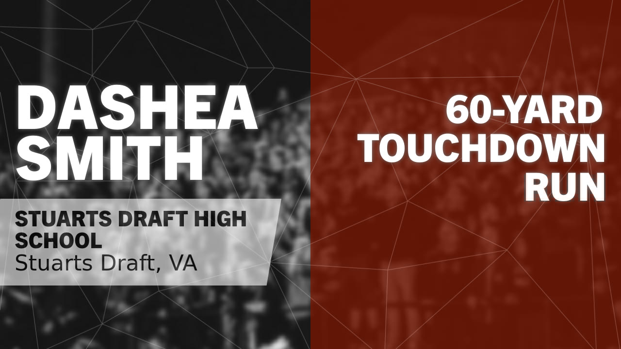 DaSmith422's tweet card. 60-yard Touchdown Run vs Riverheads