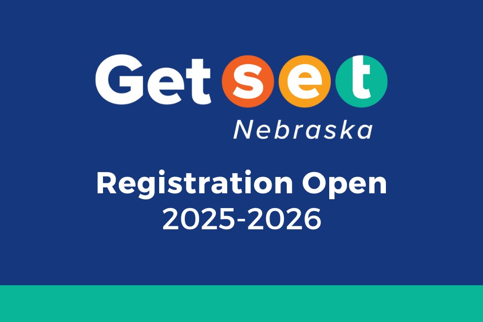 GetSETNebraska's tweet card. Interested in participating in the Get SET Nebraska program? Registration for 2025-26 is open now through July 31, 2025.