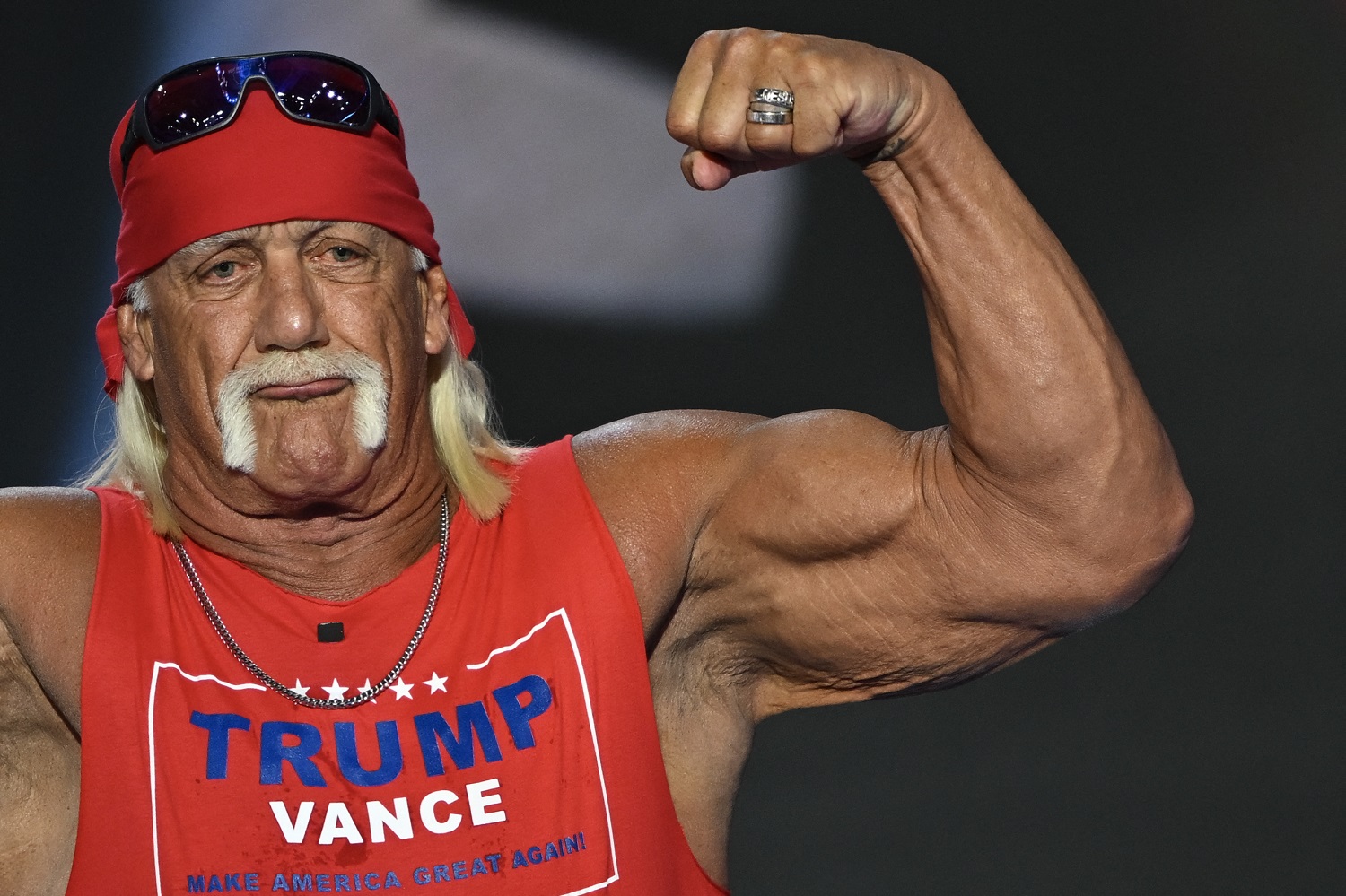 WitnessKZN's tweet card. Hogan, known for his towering 6'7" (two-meter) physique, bandana and distinctive blond handlebar moustache, died at his home in Florida.
